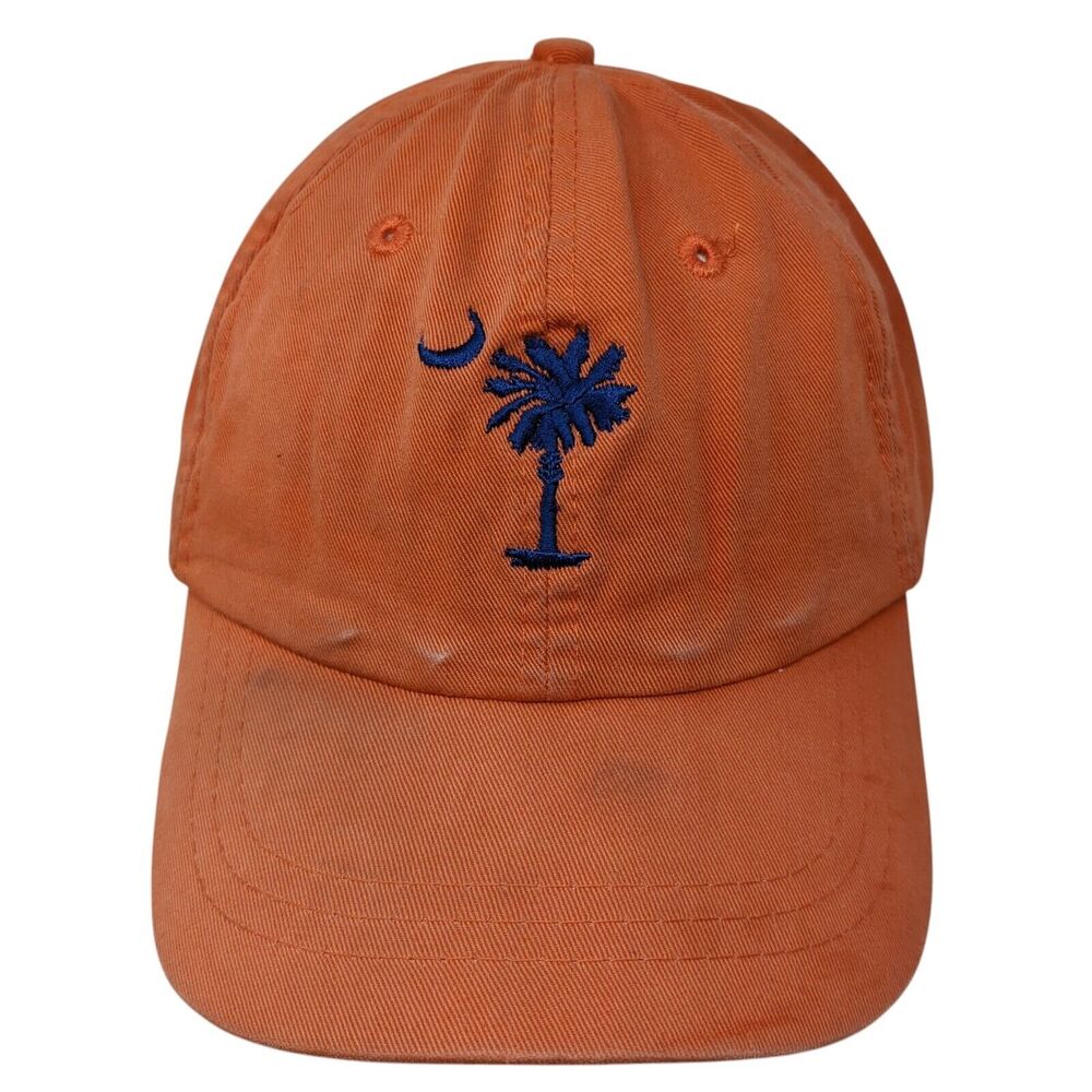 South Carolina Slideback Hat Orange One Size Palmetto Moon Fahrenheit